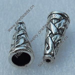 Bead caps, Fashion Zinc Alloy Jewelry Findings, Lead-free, 17x8mm, Sold by Bag