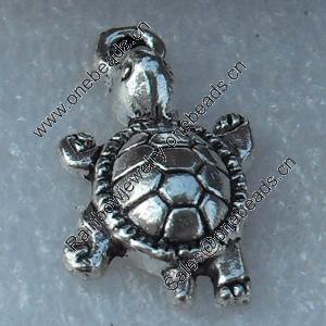 Pendant/Charm, Fashion Zinc Alloy Jewelry Findings, Lead-free, Animal 21x15mm, Sold by Bag