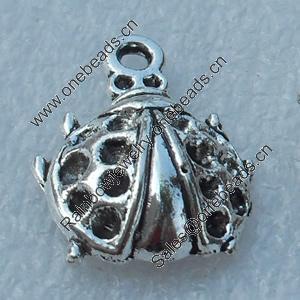Pendant/Charm, Fashion Zinc Alloy Jewelry Findings, Lead-free, Animal 34x20mm, Sold by Bag