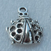 Pendant/Charm, Fashion Zinc Alloy Jewelry Findings, Lead-free, Animal 34x20mm, Sold by Bag
