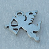 Pendant/Charm, Fashion Zinc Alloy Jewelry Findings, Lead-free, Angel 14x15mm, Sold by Bag