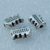 Beads, Fashion Zinc Alloy Jewelry Findings, Lead-free, 8x5mm, hole:1mm, Sold by Bag