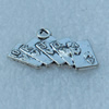 Pendant/Charm, Fashion Zinc Alloy Jewelry Findings, Lead-free, Poker 22x13mm, Sold by Bag