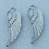  Pendant/Charm, Fashion Zinc Alloy Jewelry Findings, Lead-free, Wings 47x14mm, Sold by Bag