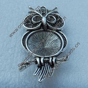 Pendant/Charm, Fashion Zinc Alloy Jewelry Findings, Lead-free, Animal 63x28mm, Sold by Bag