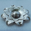 Pendant/Charm, Fashion Zinc Alloy Jewelry Findings, Lead-free, Flower 57x57x5mm, Sold by Bag