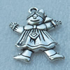 Pendant/Charm, Fashion Zinc Alloy Jewelry Findings, Lead-free, Children 34x26mm, Sold by Bag