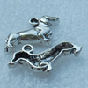 Pendant/Charm, Fashion Zinc Alloy Jewelry Findings, Lead-free, Animal 22x13mm, Sold by Bag