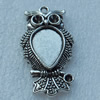 Pendant/Charm, Fashion Zinc Alloy Jewelry Findings, Lead-free, Animal 41x18mm, Sold by Bag