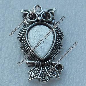 Pendant/Charm, Fashion Zinc Alloy Jewelry Findings, Lead-free, Animal 41x18mm, Sold by Bag