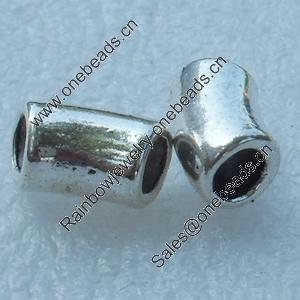 Beads, Fashion Zinc Alloy Jewelry Findings, Lead-free, 13x7mm, Sold by Bag