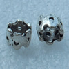 Europe Beads, Fashion Zinc Alloy Jewelry Findings, Lead-free, 5x6.5mm, hole:4.5mm, Sold by Bag