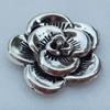Pendant/Charm, Fashion Zinc Alloy Jewelry Findings, Lead-free, Flower 65x61mm, Sold by PC