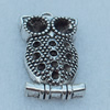 Pendant/Charm, Fashion Zinc Alloy Jewelry Findings, Lead-free, Animal 35x20mm, Sold by Bag