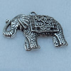 Pendant/Charm, Fashion Zinc Alloy Jewelry Findings, Lead-free, Animal 50x47mm, Sold by Bag