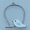 Pendant/Charm, Fashion Zinc Alloy Jewelry Findings, Lead-free, Animal 30x28mm, Sold by Bag