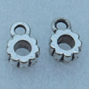 Zinc alloy Bails & Cord End Caps, Fashion jewelry findings, 11x8mm, Sold by bag