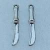 Pendant/Charm, Fashion Zinc Alloy Jewelry Findings, Lead-free, Knife 25x3mm, Sold by Bag
