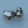 Beads, Fashion Zinc Alloy Jewelry Findings, Lead-free, 9x7mm, Sold by Bag