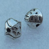 Beads, Fashion Zinc Alloy Jewelry Findings, Lead-free, 7x7mm, Sold by Bag