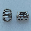 Europe Beads, Fashion Zinc Alloy Jewelry Findings, Lead-free, 11x9mm, hole:7mm, Sold by Bag