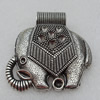 Pendant/Charm, Fashion Zinc Alloy Jewelry Findings, Lead-free, Animal 53x52mm, Sold by Bag