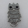 Pendant/Charm, Fashion Zinc Alloy Jewelry Findings, Lead-free, Animal 50x25mm, Sold by Bag