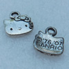 Pendant/Charm, Fashion Zinc Alloy Jewelry Findings, Lead-free, Animal 12x10mm, Sold by Bag