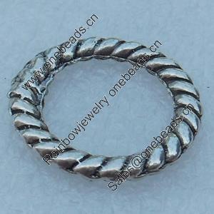 Zinc Alloy Donut, Fashion jewelry findings Lead-free, 21mm, Sold by Bag