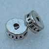 Beads, Fashion Zinc Alloy Jewelry Findings, Lead-free, 2x4mm, Sold by Bag