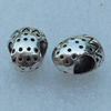 Beads, Fashion Zinc Alloy Jewelry Findings, Lead-free, 10x9mm, Sold by Bag