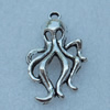 Pendant/Charm, Fashion Zinc Alloy Jewelry Findings, Lead-free, Animal 29x15mm, Sold by Bag