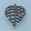 Pendant/Charm, Fashion Zinc Alloy Jewelry Findings, Lead-free, Heart 27x19mm, Sold by Bag
