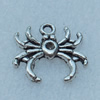 Pendant/Charm, Fashion Zinc Alloy Jewelry Findings, Lead-free, Animal 16x15mm, Sold by Bag