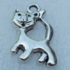 Pendant/Charm, Fashion Zinc Alloy Jewelry Findings, Lead-free, Animal 21x12mm, Sold by Bag