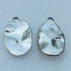 Pendant/Charm, Fashion Zinc Alloy Jewelry Findings, Lead-free, Flat Oval 23x13mm, Sold by Bag