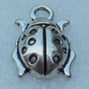 Pendant/Charm, Fashion Zinc Alloy Jewelry Findings, Lead-free, Animal 19x12mm, Sold by Bag