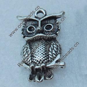 Pendant/Charm, Fashion Zinc Alloy Jewelry Findings, Lead-free, Animal 29x15mm, Sold by Bag