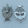 Pendant/Charm, Fashion Zinc Alloy Jewelry Findings, Lead-free, Animal 24x13mm, Sold by Bag