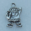 Pendant/Charm, Fashion Zinc Alloy Jewelry Findings, Lead-free, Snow Man 21x15mm, Sold by Bag