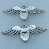 Pendant/Charm, Fashion Zinc Alloy Jewelry Findings, Lead-free, Animal 33x13mm, Sold by Bag