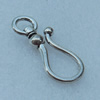 Clasps, Fashion Zinc Alloy Jewelry Findings Lead-free,35x13mm, Sold by Bag