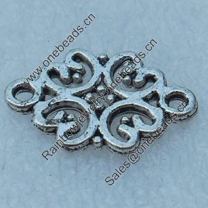Connector, Fashion Zinc Alloy Jewelry Findings, Lead-free, 8x12mm, Sold by Bag