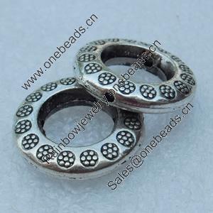 Zinc Alloy Donut, Fashion jewelry findings Lead-free, 20mm, Sold by Bag