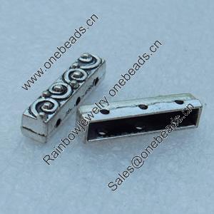 Connector, Fashion Zinc Alloy Jewelry Findings, Lead-free, 19x4mm, Sold by Bag