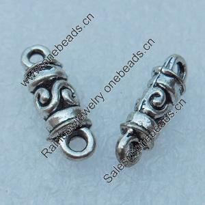 Connector, Fashion Zinc Alloy Jewelry Findings, Lead-free, 15x4mm, Sold by Bag