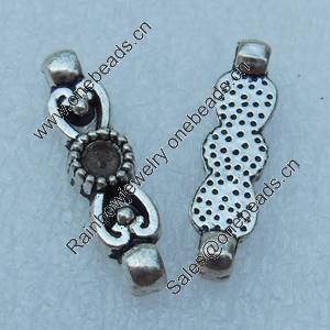 Connector, Fashion Zinc Alloy Jewelry Findings, Lead-free, 20x4mm, Sold by Bag