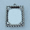 Zinc Alloy Cabochon Settings, Fashion jewelry findings, 22x15mm, inner dia:12x18mm, Sold by bag