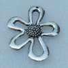 Pendant/Charm, Fashion Zinc Alloy Jewelry Findings, Lead-free, Flower 33x26mm, Sold by Bag