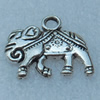 Pendant/Charm, Fashion Zinc Alloy Jewelry Findings, Lead-free, Animal 20x17mm, Sold by Bag